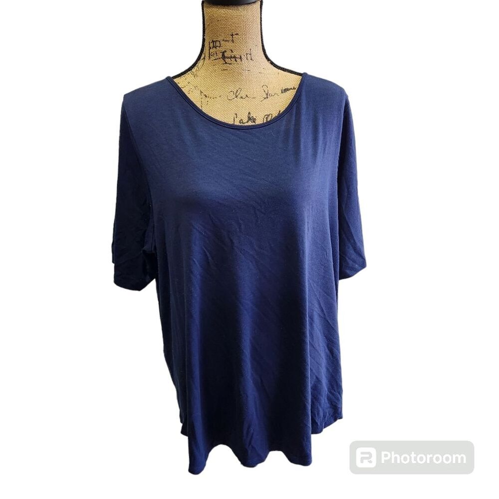 Studio 1886 Classic T Shirt Wmns SZ 1X Capsule Normcore Open Weave Back Everyday